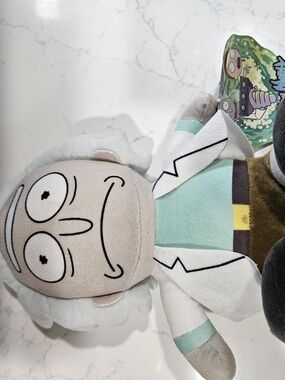 Rick Plush Stuffed Animal - Mint Green Shirt and White Lab Coat